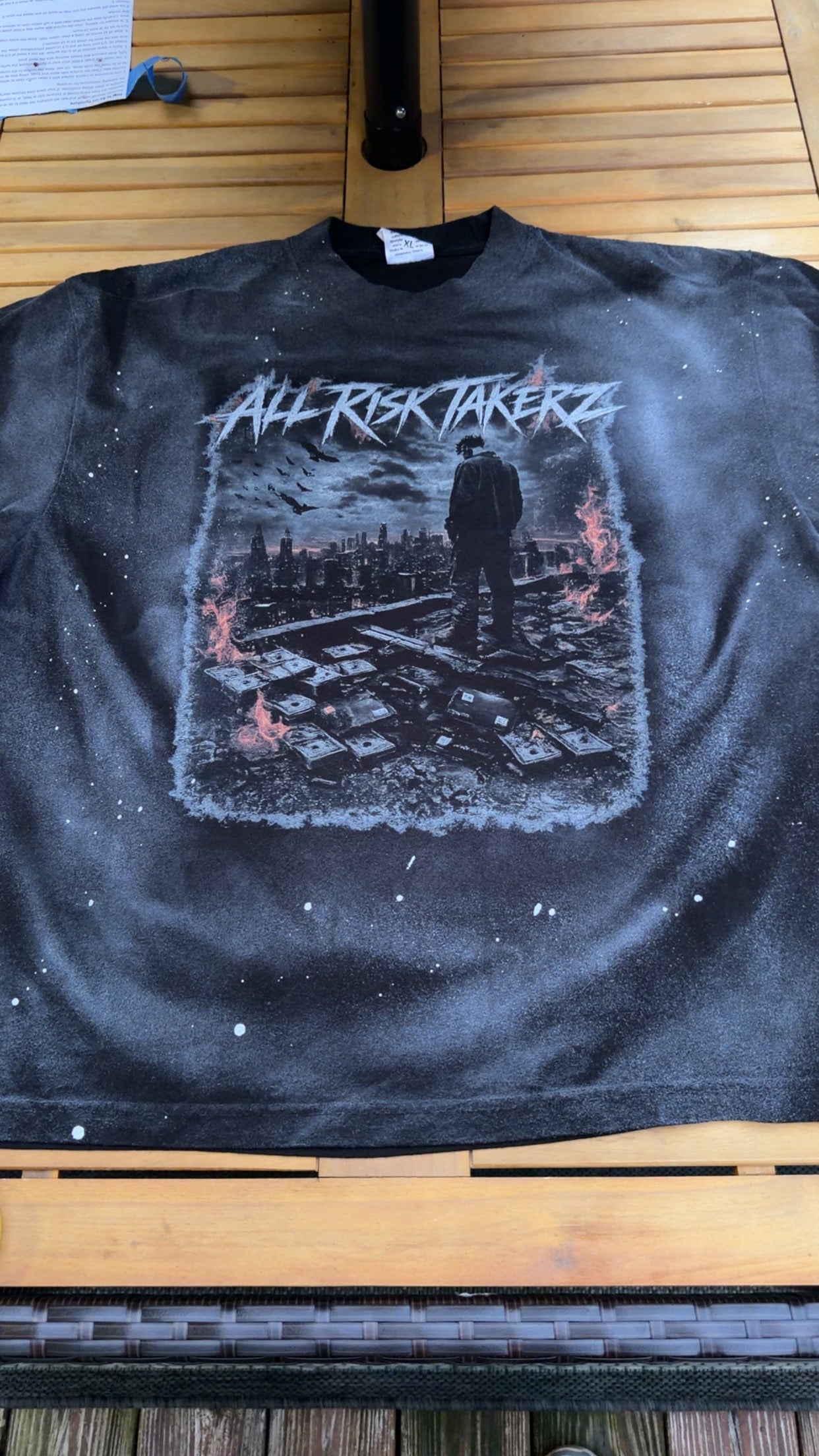All Risk Takers Faded Shirt